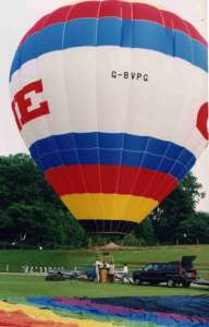 G-BVPG hot air balloon. Photograph by Mel Kirby