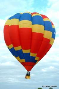 G-BVPV hot air balloon. Photograph by R Bowater
