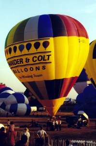 G-BVUC hot air balloon. Photograph by Mike Clarke