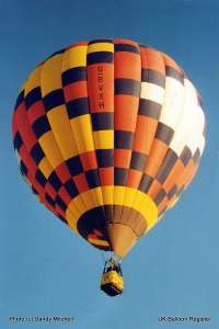 G-BVXH hot air balloon. Photograph by Sandy Mitchell