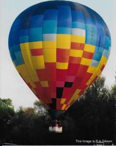 G-BWCL hot air balloon. Photograph by A Gibson