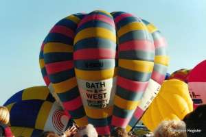 G-BWDU hot air balloon. Photograph by G Duke