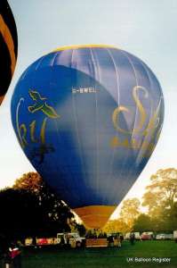 G-BWEL hot air balloon. Photograph by G Duke