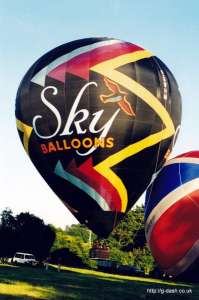 G-BWHM hot air balloon. Photograph by Mike Clarke