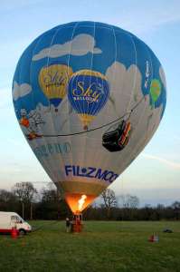 G-BWJR hot air balloon. Photograph by Bill Teasdale