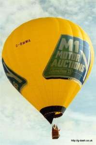 G-BWMA hot air balloon. Photograph by G Duke