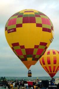 G-BWPI hot air balloon. Photograph by A Gibson