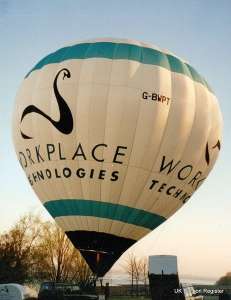 G-BWPT hot air balloon. Photograph by G Duke