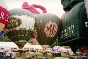 G-BWSB hot air balloon. Photograph by G Duke