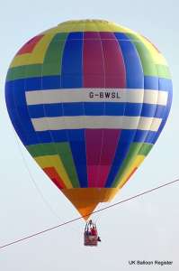 G-BWSL hot air balloon. Photograph by Kevin Boon