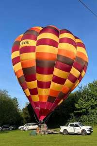 G-BWVU hot air balloon. Photograph by Jay Holmes