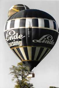 G-BWYV hot air balloon. Photograph by A Gibson
