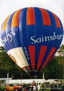 G-BXTG hot air balloon, added to the archive 27 August 2026. Photograph by A Gibson
