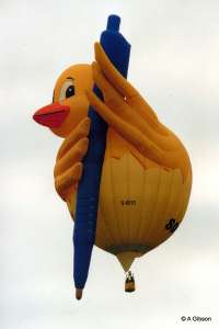 G-BYEI hot air balloon, added to the archive 27 August 2026. Photograph by A Gibson