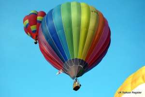G-BYFJ hot air balloon, added to the archive 27 August 2026. Photograph by Kevin Boon