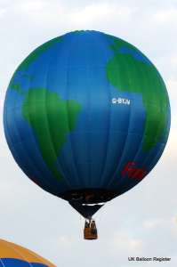 G-BYJW hot air balloon, added to the archive 27 August 2026. Photograph by K Boon
