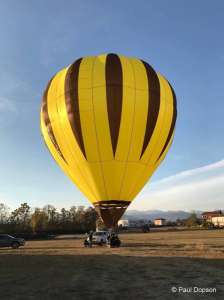 G-BYJX hot air balloon, added to the archive 27 August 2026. Photograph by Paul Dopson
