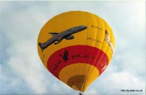 G-BYJZ hot air balloon, added to the archive 27 August 2026. Photograph by G Duke