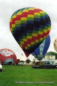 G-BYLV hot air balloon, added to the archive 27 August 2026. Photograph by Christoff Deyaert