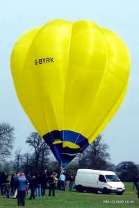 G-BYRK hot air balloon, added to the archive 27 August 2026. Photograph by Mike Clarke