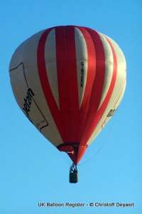 G-BZEK hot air balloon, added to the archive 27 August 2026. Photograph by Christoff Deyaert