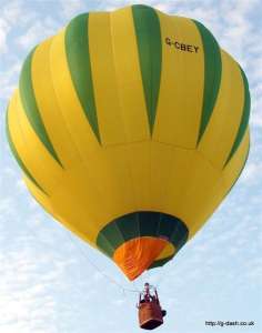G-CBEY hot air balloon, added to the archive 27 August 2026. Photograph by JEM Ballooning