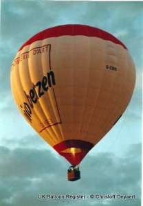 G-CBHD hot air balloon, added to the archive 27 August 2026. Photograph by Christoff Deyaert
