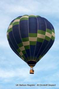 G-CBRB hot air balloon, added to the archive 27 August 2026. Photograph by Christoff Deyaert
