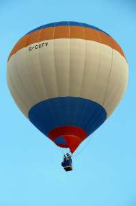 G-CCFV hot air balloon, added to the archive 7 September 2026. Photograph by G Bann