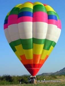 G-CCYI hot air balloon, added to the archive 27 August 2026. Photograph by slowfly.it