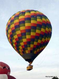 G-CDHN hot air balloon, added to the archive 27 August 2026. Photograph by Pat Whymer