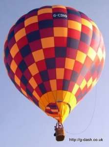 G-CDIO hot air balloon, added to the archive 27 August 2026. Photograph by slowfly.it