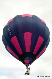 G-CDUJ hot air balloon, added to the archive 27 August 2026. Photograph by Paul Dopson