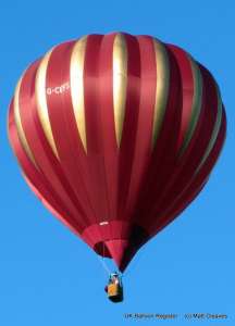 G-CEFS hot air balloon, added to the archive 27 August 2026. Photograph by Matt Cleaves