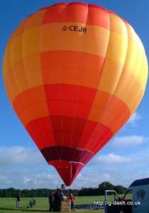 G-CEJR hot air balloon, added to the archive 27 August 2026. Photograph by Slowfly.it