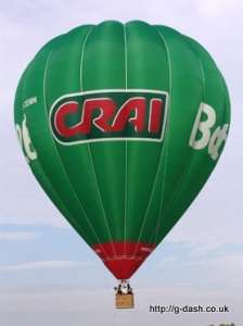 G-CEMN hot air balloon, added to the archive 27 August 2026. Photograph by Slowfly.it