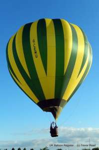 G-CEMU hot air balloon, added to the archive 27 August 2026. Photograph by Trev Read