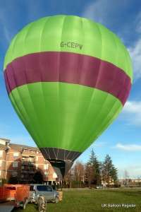 G-CEPV hot air balloon, added to the archive 27 August 2026. Photograph by Trev Read
