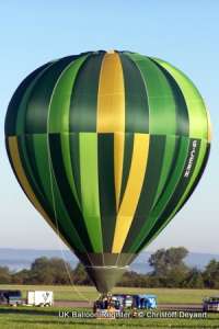 G-CERH hot air balloon, added to the archive 27 August 2026. Photograph by Christoff Deyaert