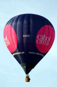 G-CESH hot air balloon, added to the archive 27 August 2026. Photograph by Bill Teasdale