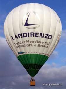 G-CFJI hot air balloon, added to the archive 27 August 2026. Photograph by Slowfly.it