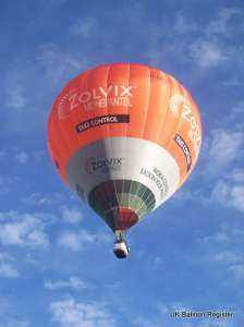 G-CGLA hot air balloon, added to the archive 27 August 2026. Photograph by Dan Whitelock