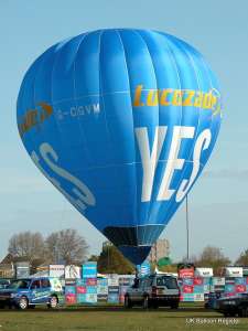 G-CGVM hot air balloon, added to the archive 27 August 2026. Photograph by Fay Shepherd