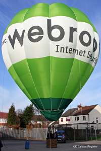 G-CGWC hot air balloon, added to the archive 27 August 2026. Photograph by Stephen Powney