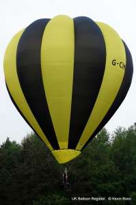G-CIMW hot air balloon, added to the archive 27 August 2026. Photograph by Kevin Boon