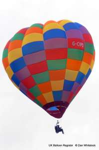 G-CIPD hot air balloon, added to the archive 27 August 2026. Photograph by Dan Whitelock