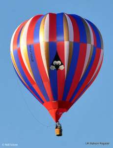 G-CJDN hot air balloon, added to the archive 27 August 2026. Photograph by Neil Ivison