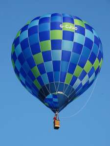 G-CJUO hot air balloon, added to the archive 27 August 2026. Photograph by Kevin Boon