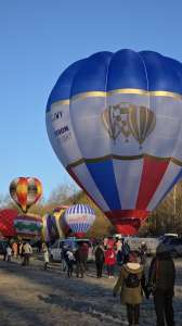 G-CJWY hot air balloon, a Cameron O-31, seen at Speen, West Berkshire, United Kingdom on 4 January 2026. Photograph by Dave