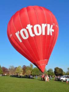 G-CLBD hot air balloon, added to the archive 27 August 2026. Photograph by Dan Whitelock
